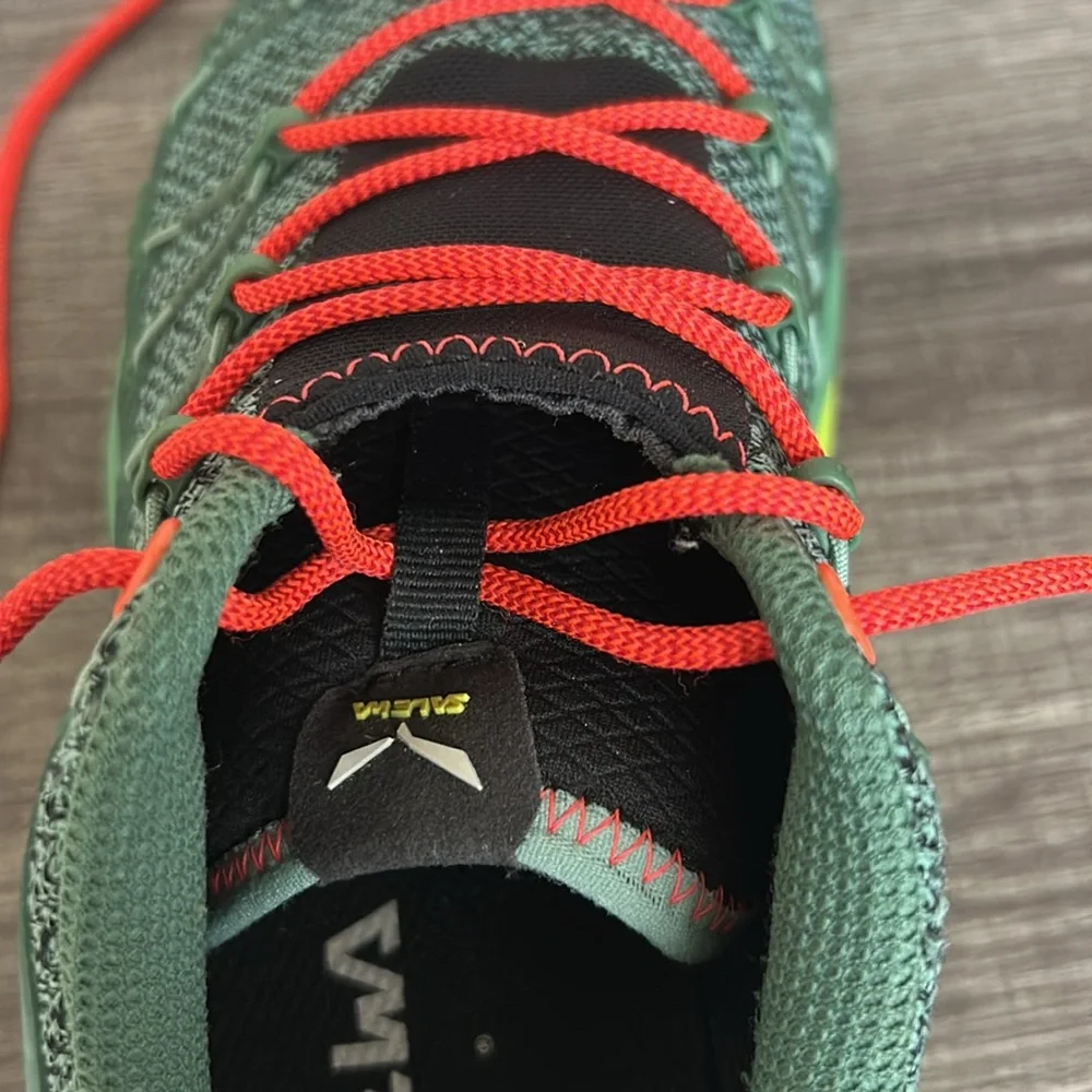 Salewa Women’s Dropline Shoes Hiking Running Sneakers‎ Outdoors Green/Coral 8.5